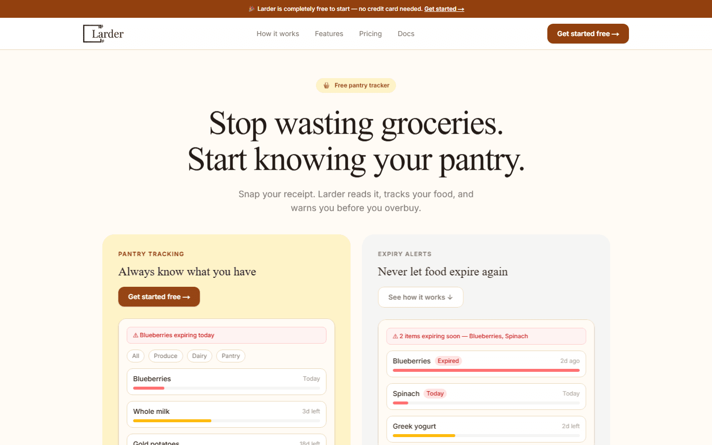 Larder - AI Pantry Tracker