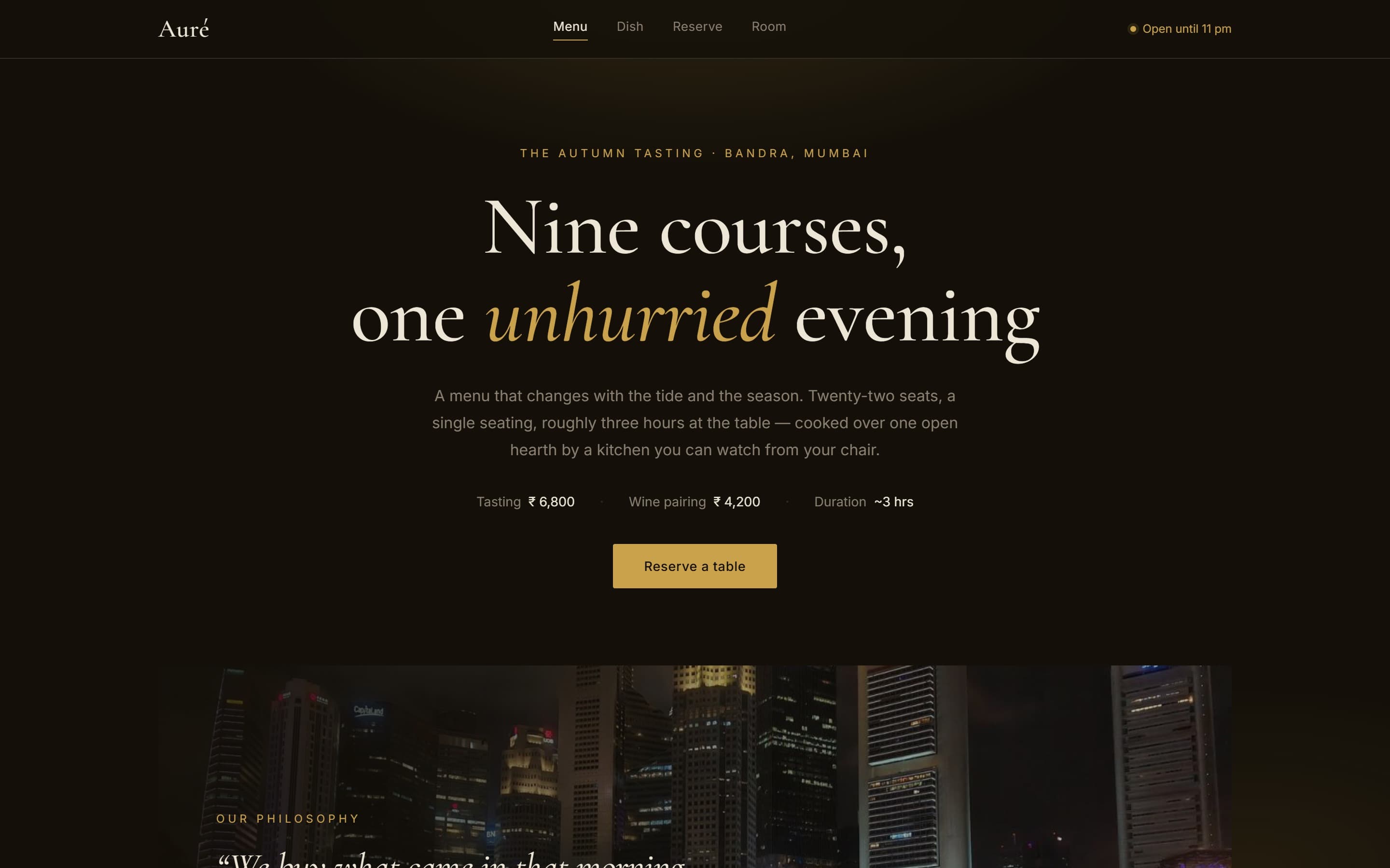 Auré — Fine Dining